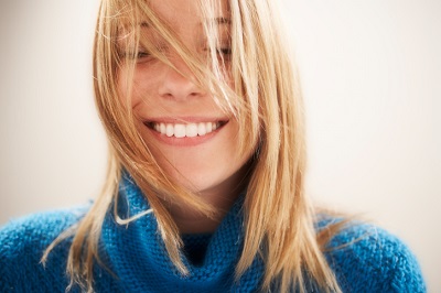 Woman smiling