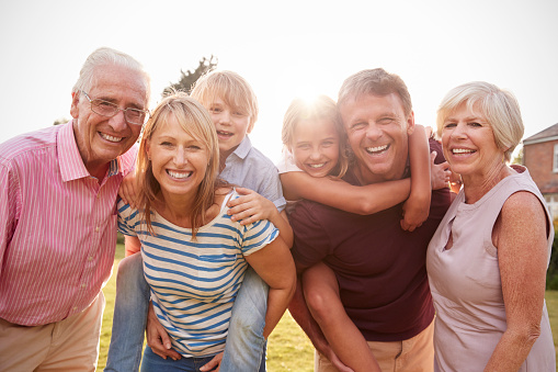family smiling